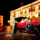 <p>Hotel Havel - dobový obrázek s automobilem Praga, boční pohled</p>